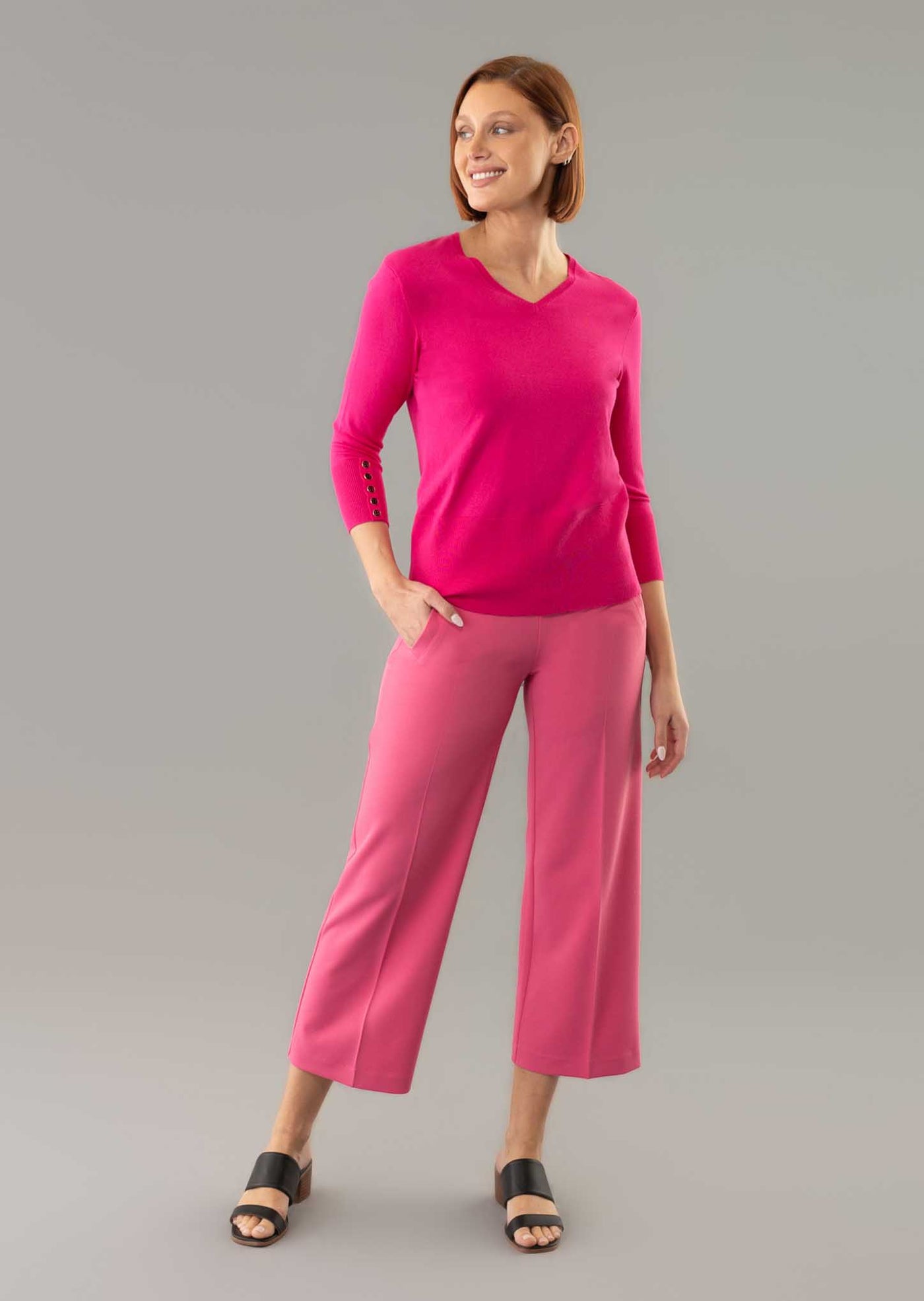 Lisette L Tricotine Wide Leg Pants 