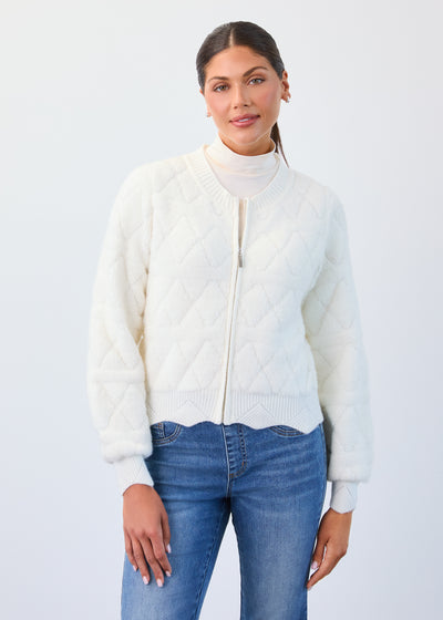 Detachable Collar Sweater Bomber French Dressing Jeans