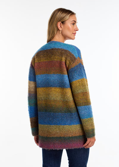 Striped Spacedye Cardigan French Dressing Jeans