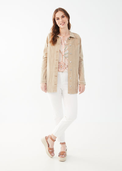 French Dressing Jeans Long Denim Jacket 