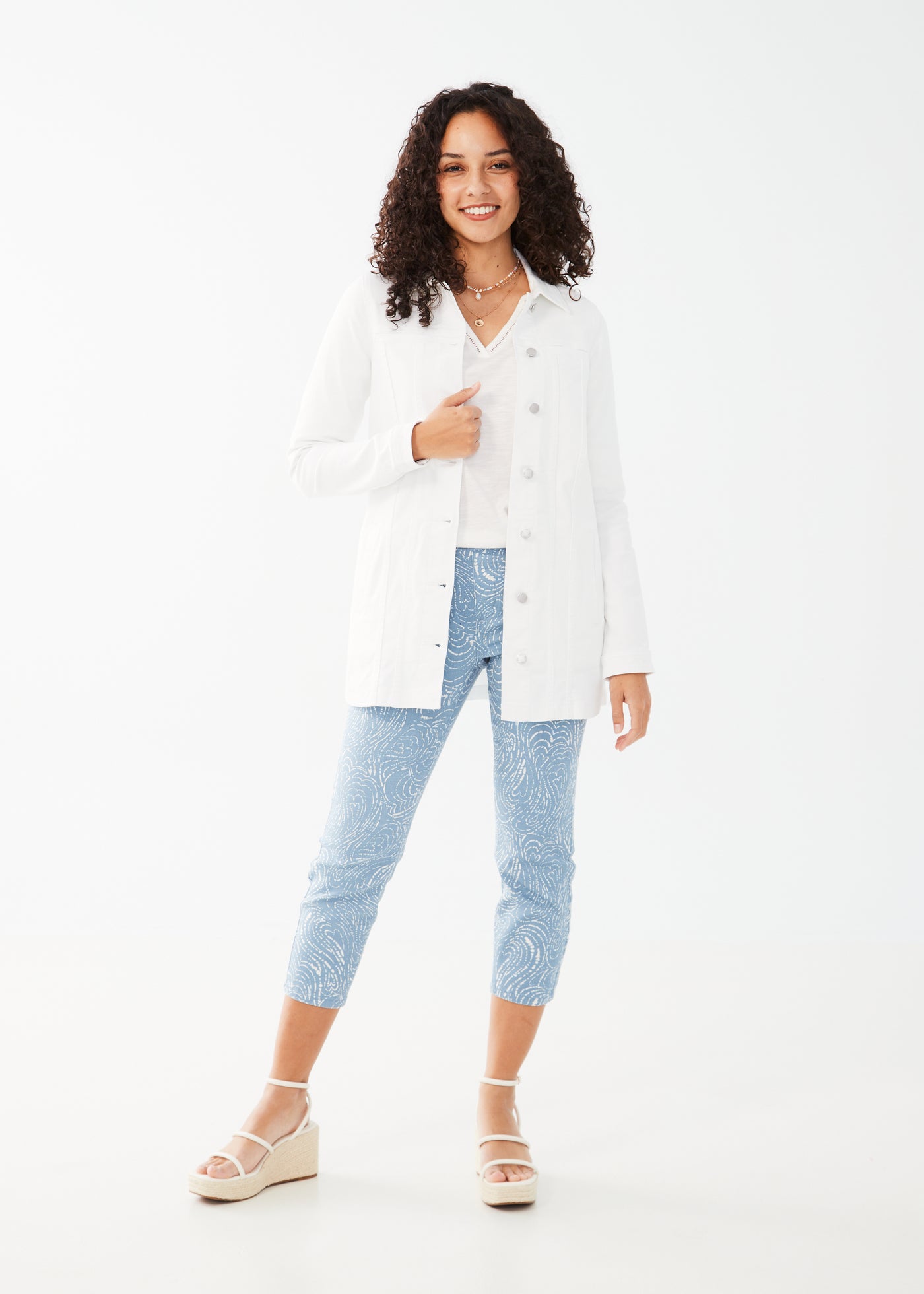 French Dressing Jeans Long Denim Jacket 