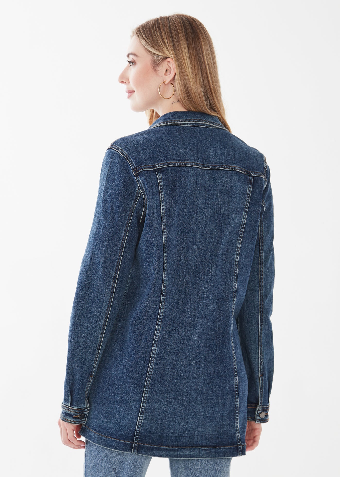 French Dressing Jeans Long Denim Jacket 