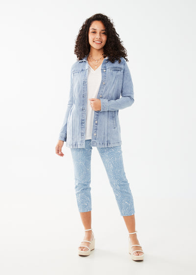 French Dressing Jeans Long Denim Jacket 