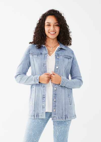 French Dressing Jeans Long Denim Jacket 