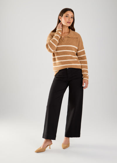 Collared Stripe Sweater French Dressing Jeans