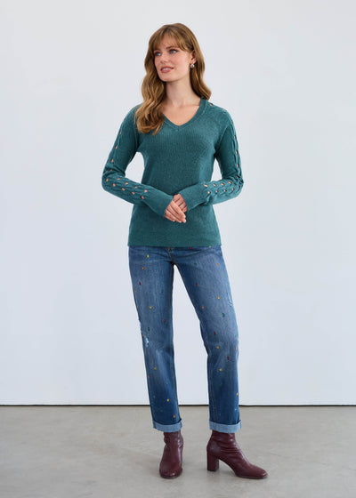 Long Sleeve V-Neck Sweater - Dream Pants