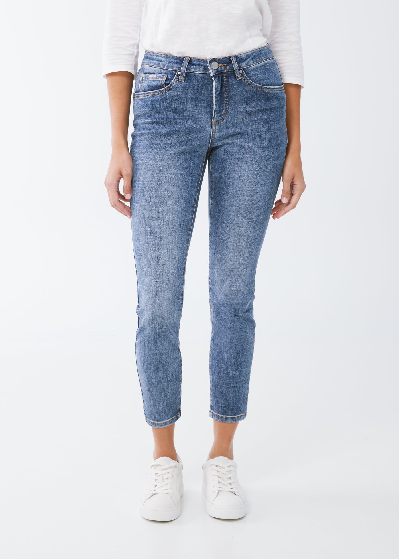 Olivia Slim Ankle French Dressing Jeans