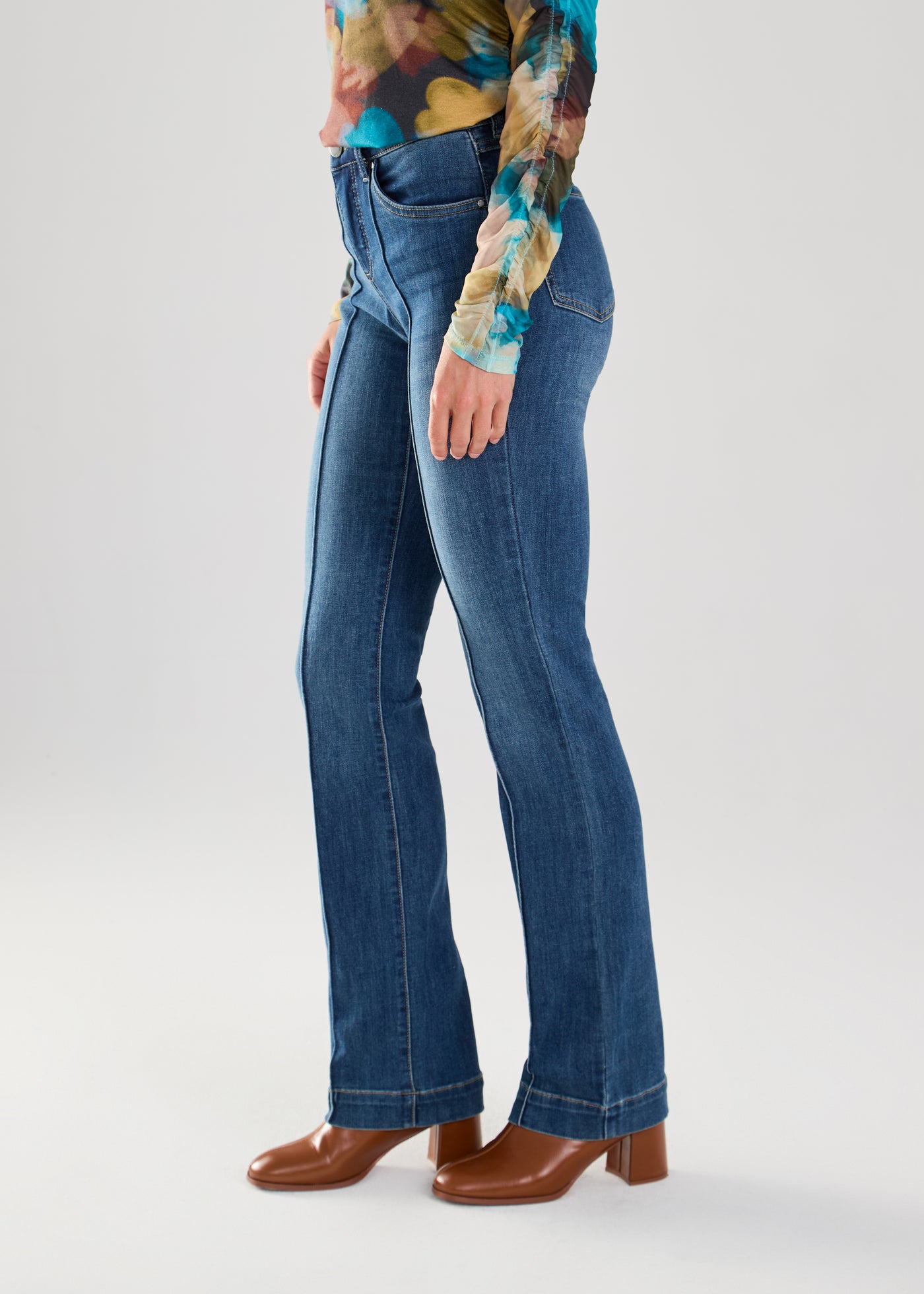 Olivia Pintuck Bootleg French Dressing Jeans