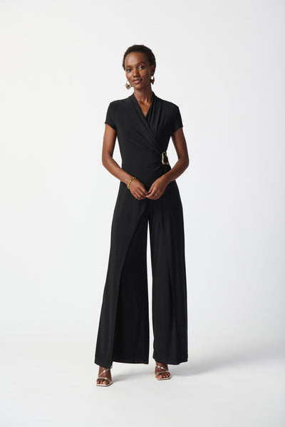 Joseph Ribkoff Silky Knit Wide-Leg Jumpsuit 