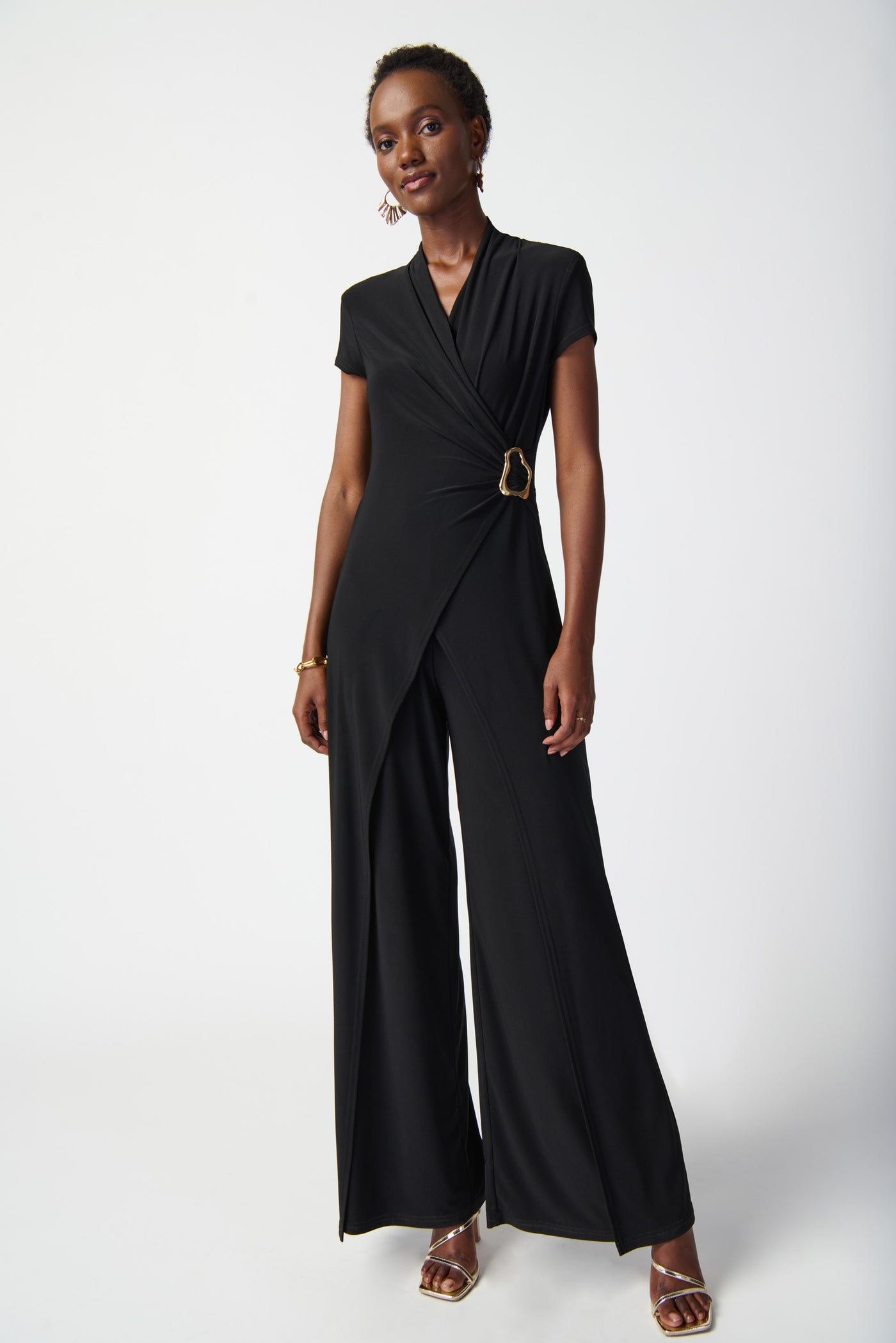 Joseph Ribkoff Silky Knit Wide-Leg Jumpsuit 