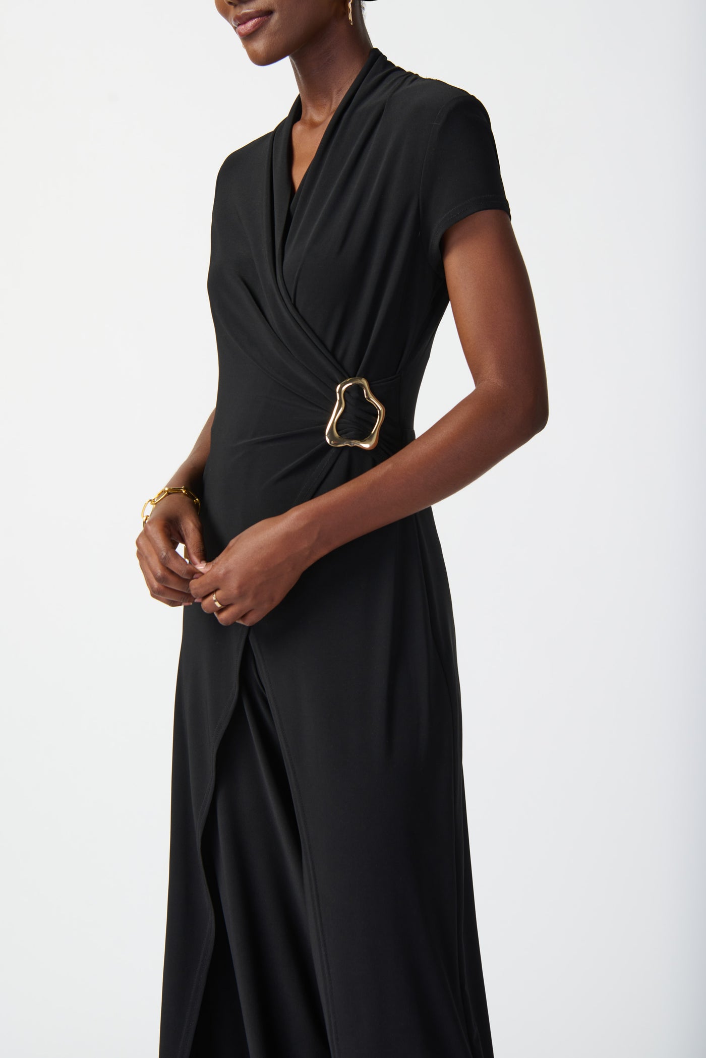 Joseph Ribkoff Silky Knit Wide-Leg Jumpsuit 