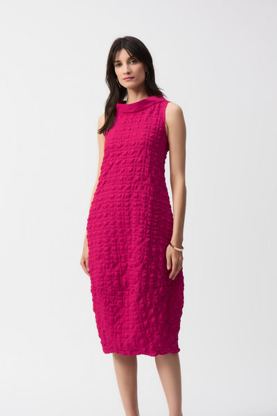 Textured Woven Sleeveless Cocoon Dress Joseph Ribkoff