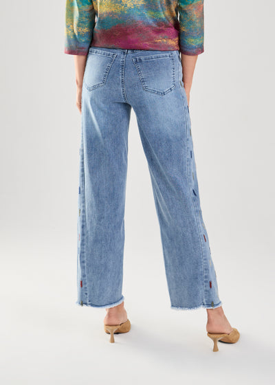 Pull On Straight Ankle French Dressing Jeans