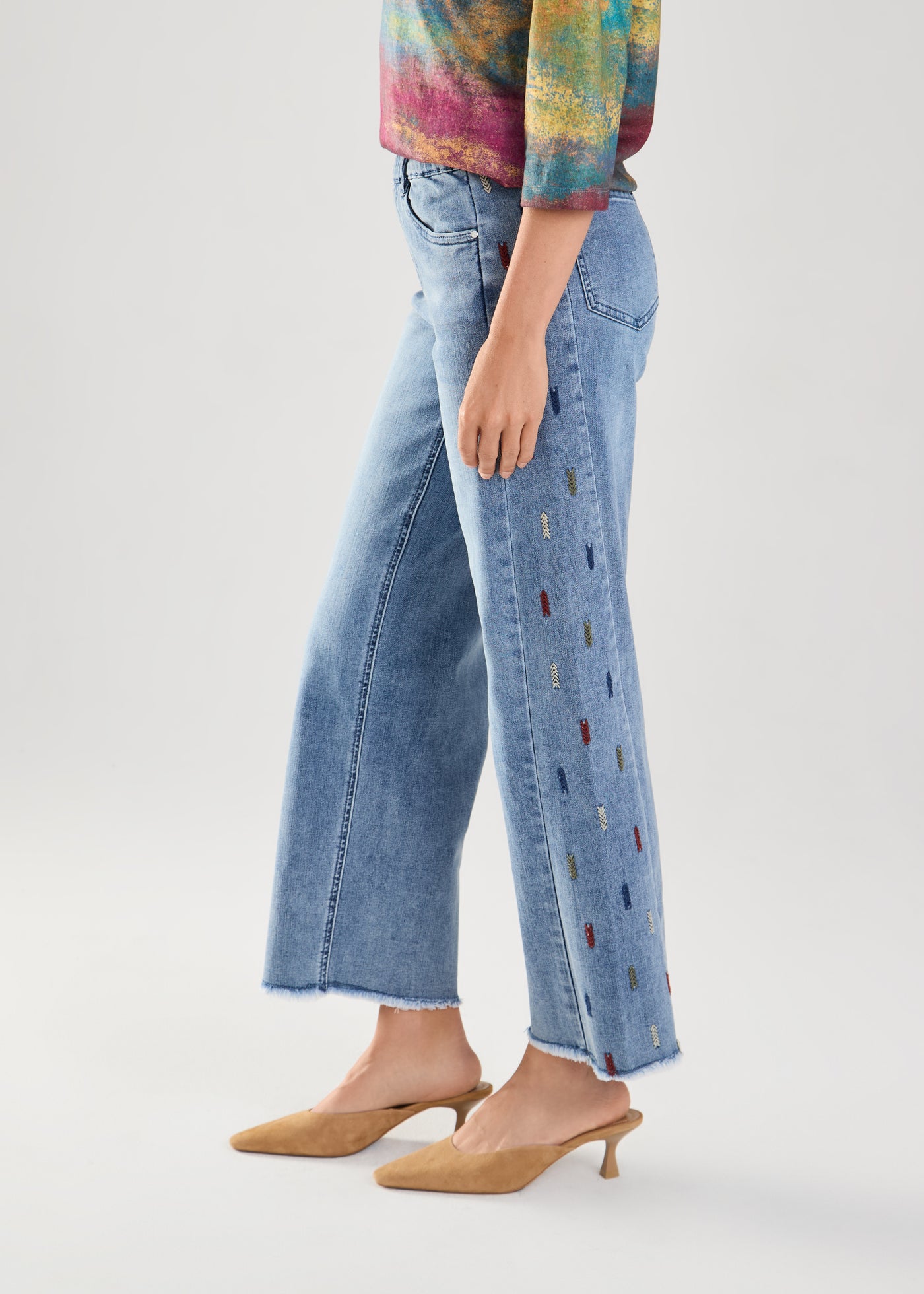 Pull On Straight Ankle French Dressing Jeans