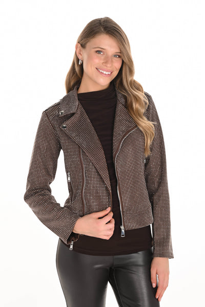 Slim Fit Rhinestone Jacket - Dream Pants