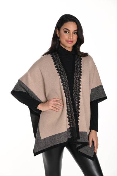 Poncho Style Cardigan Frank Lyman