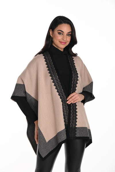 Poncho Style Cardigan Frank Lyman