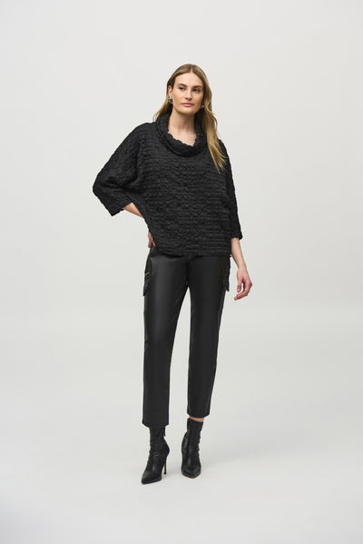 Woven Jacquard Boxy Top Joseph Ribkoff