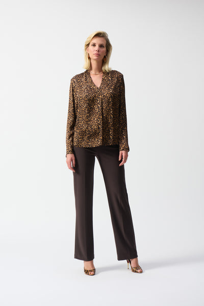 Satin Animal Print Top Joseph Ribkoff