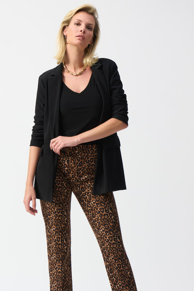 Silky Knit Animal Print Pull-On Pants Joseph Ribkoff