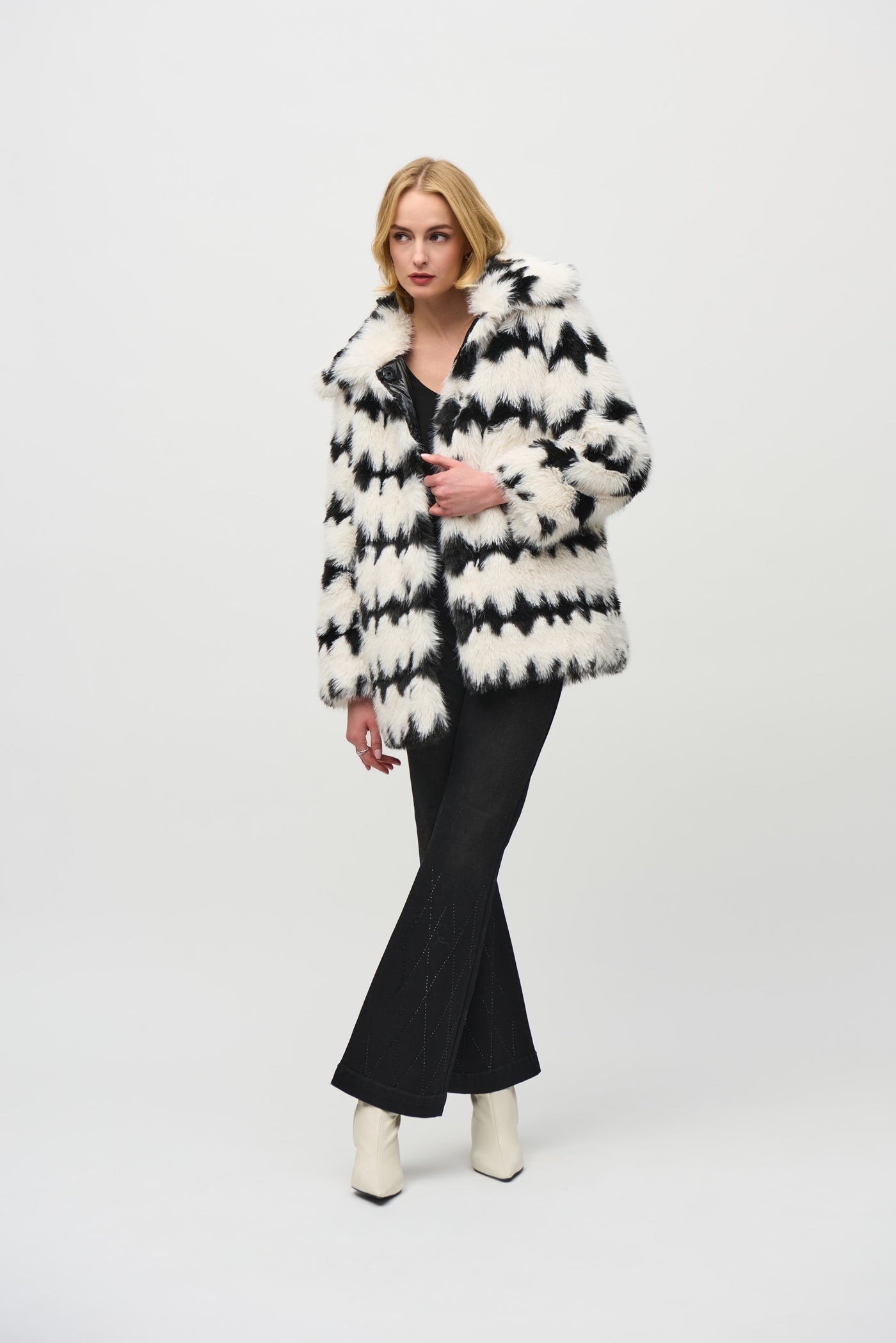 Reversible Faux Fur Coat Joseph Ribkoff