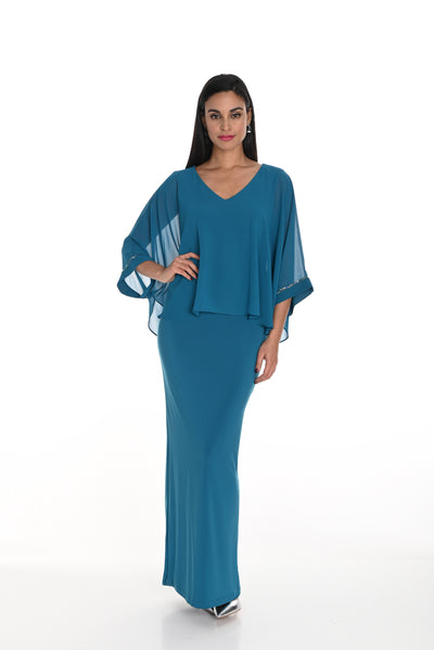 Chiffon Overlay Dress Frank Lyman