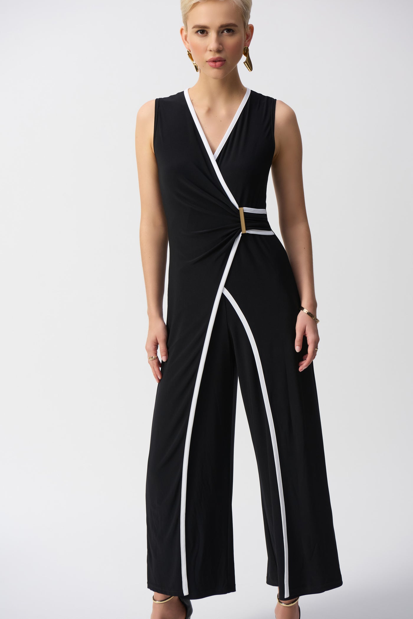 Silky Knit Sleeveless Culotte Jumpsuit Joseph Ribkoff