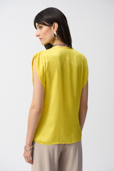 Hammered Satin Straight Top Joseph Ribkoff