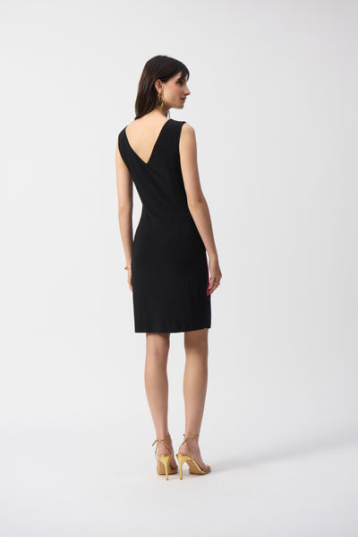 Silky Knit Color Block Sheath Dress Joseph Ribkoff