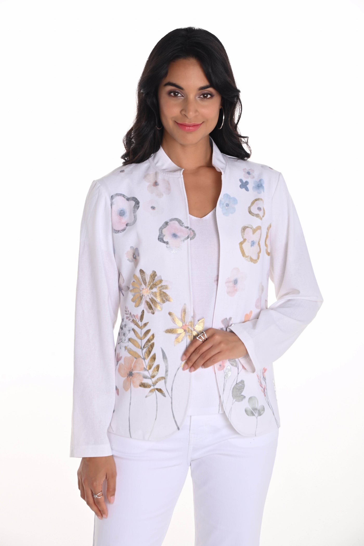 Floral Embroidered Collared Shirt - Dream Pants
