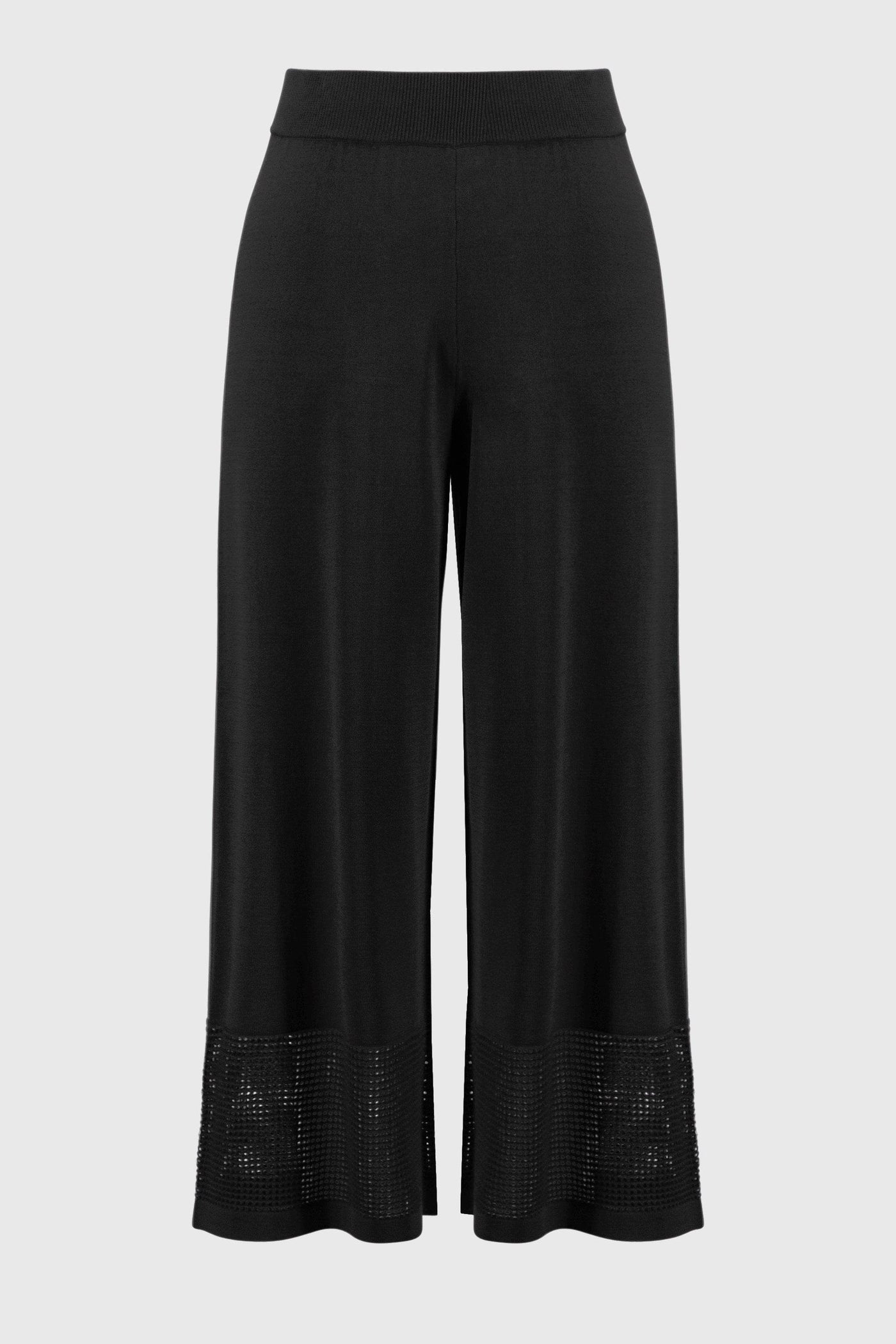 Sweater Knit Culotte with Pointelle Detail - Dream Pants