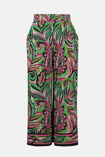 Woven Paisley Print Wide-Leg Pants - Dream Pants