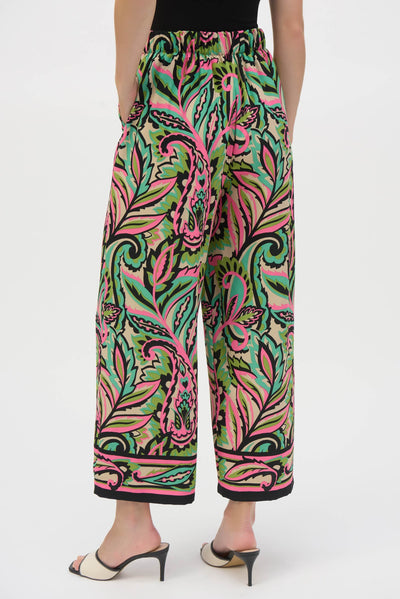 Woven Paisley Print Wide-Leg Pants - Dream Pants