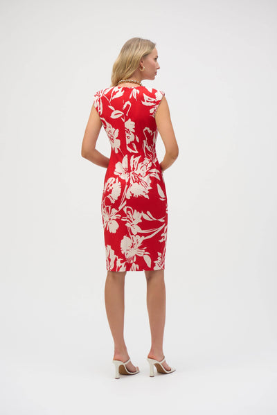 Scuba Crepe Floral Print Sheath Dress - Dream Pants