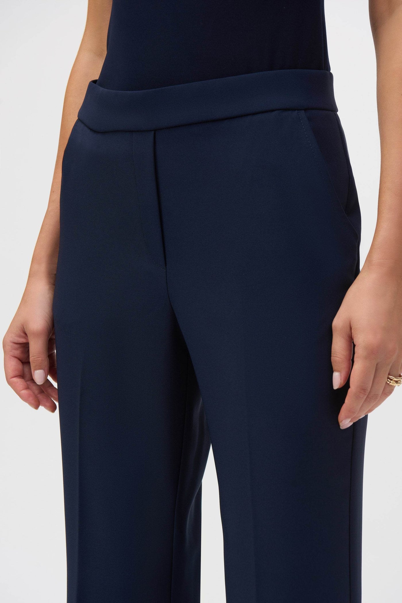 Lux Twill Flared Pull-On Pants - Dream Pants