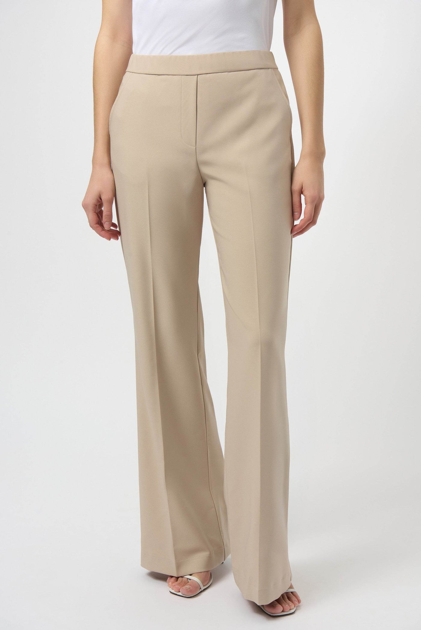 Lux Twill Flared Pull-On Pants - Dream Pants