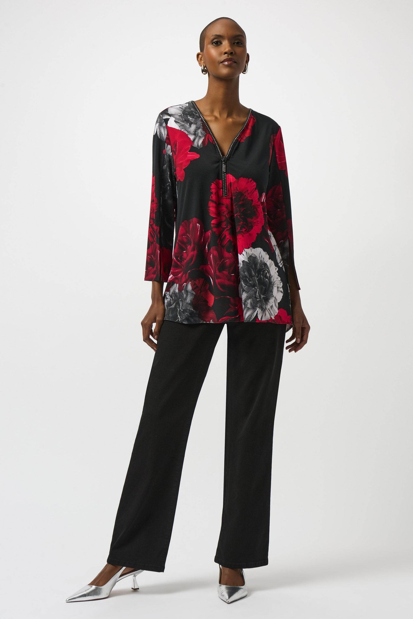 Silky Knit Printed Fit And Flare Tunic - Dream Pants