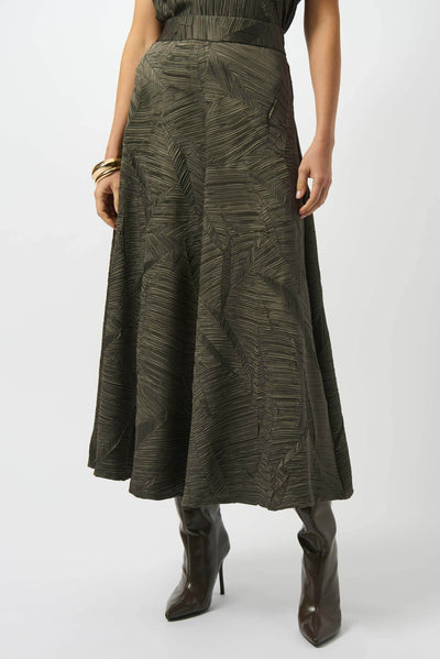 Pleated Satin Long Flared Skirt - Dream Pants