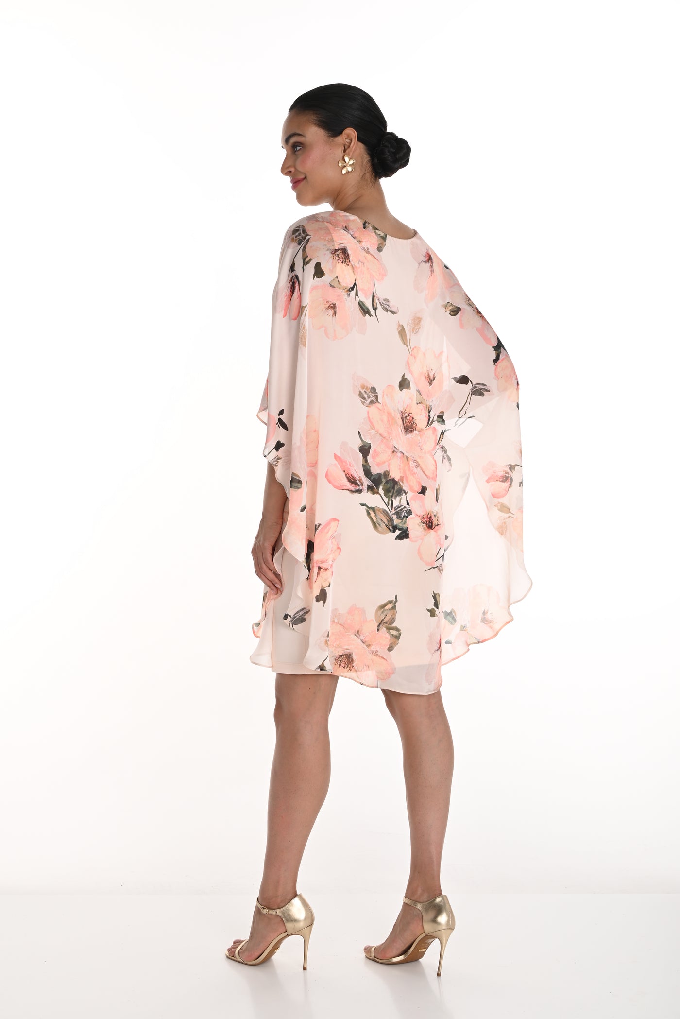 Floral Chiffon Overlay Dress Frank Lyman