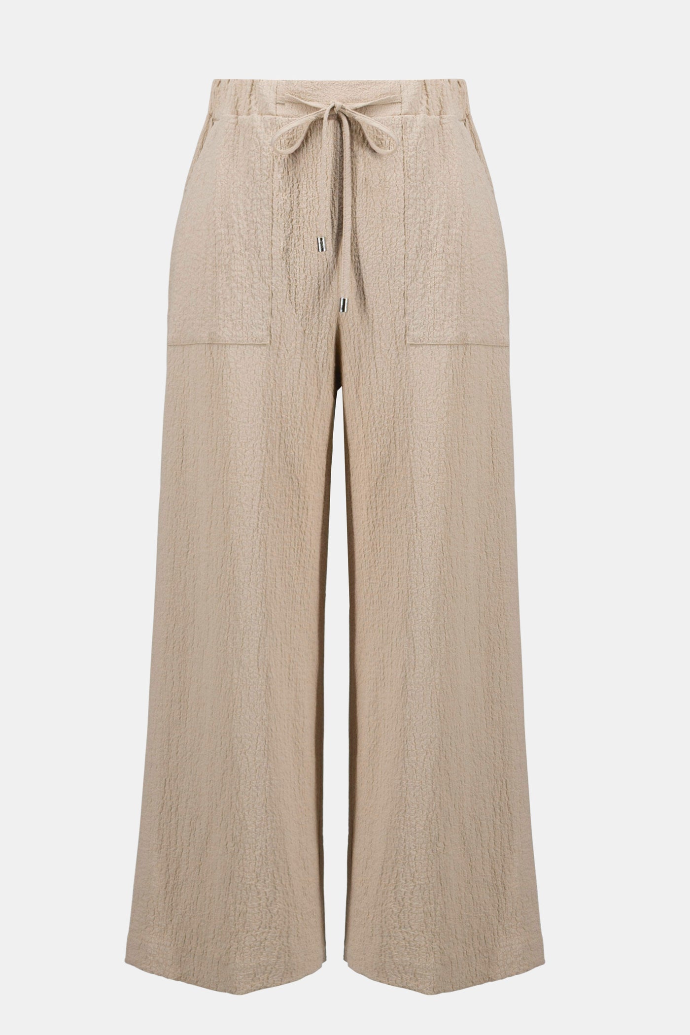 Seersucker Pull-On Crop Pants With Front Pockets Joseph Ribkoff