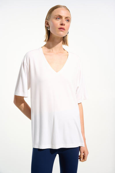 Jersey Boxy Tunic With V-neckline Joseph Ribkoff