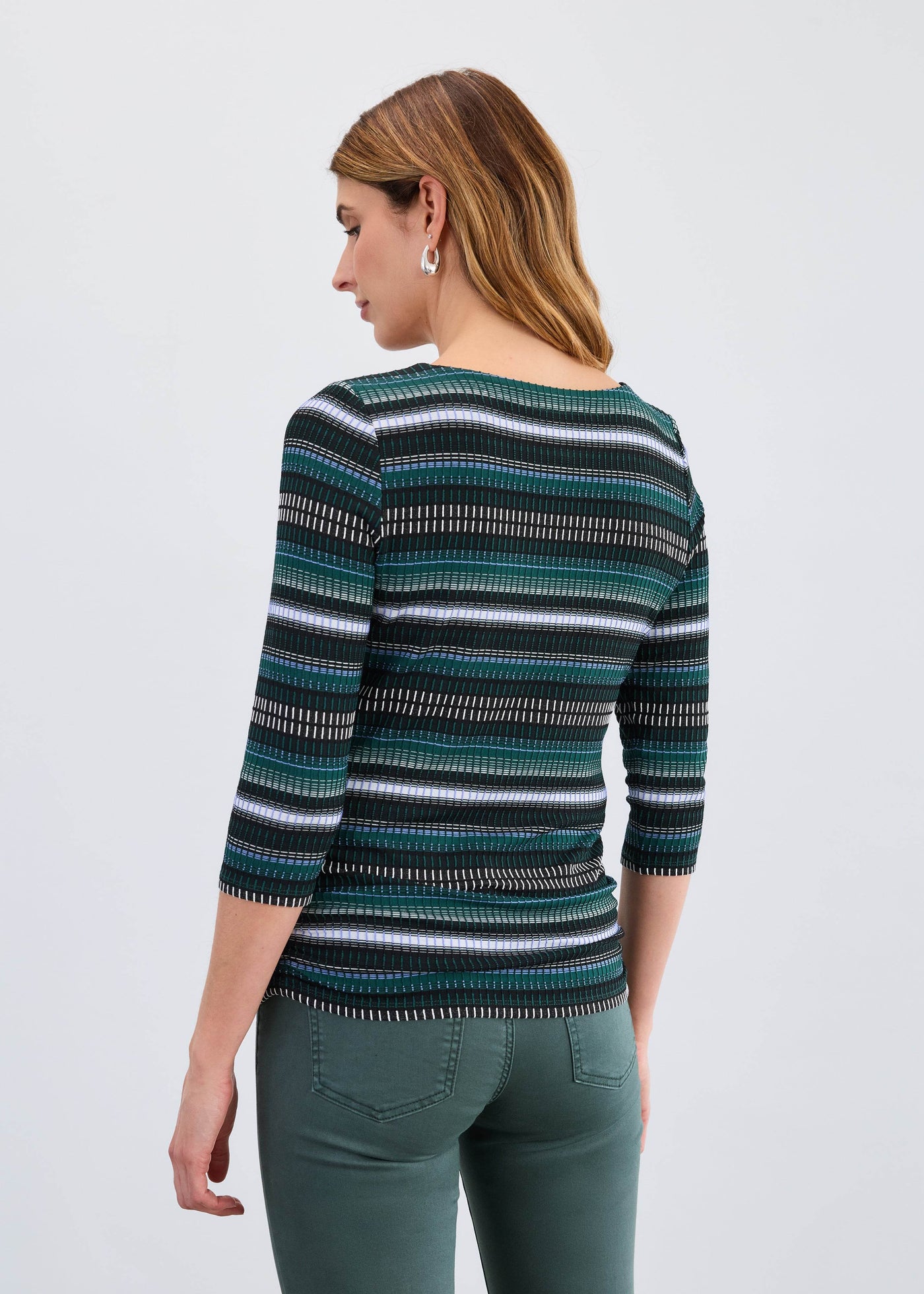 3/4 Sleeve Rushed Side Top - Dream Pants