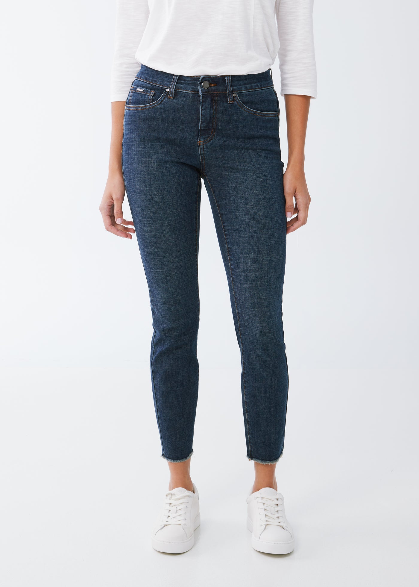 Christina Slim Ankle French Dressing Jeans