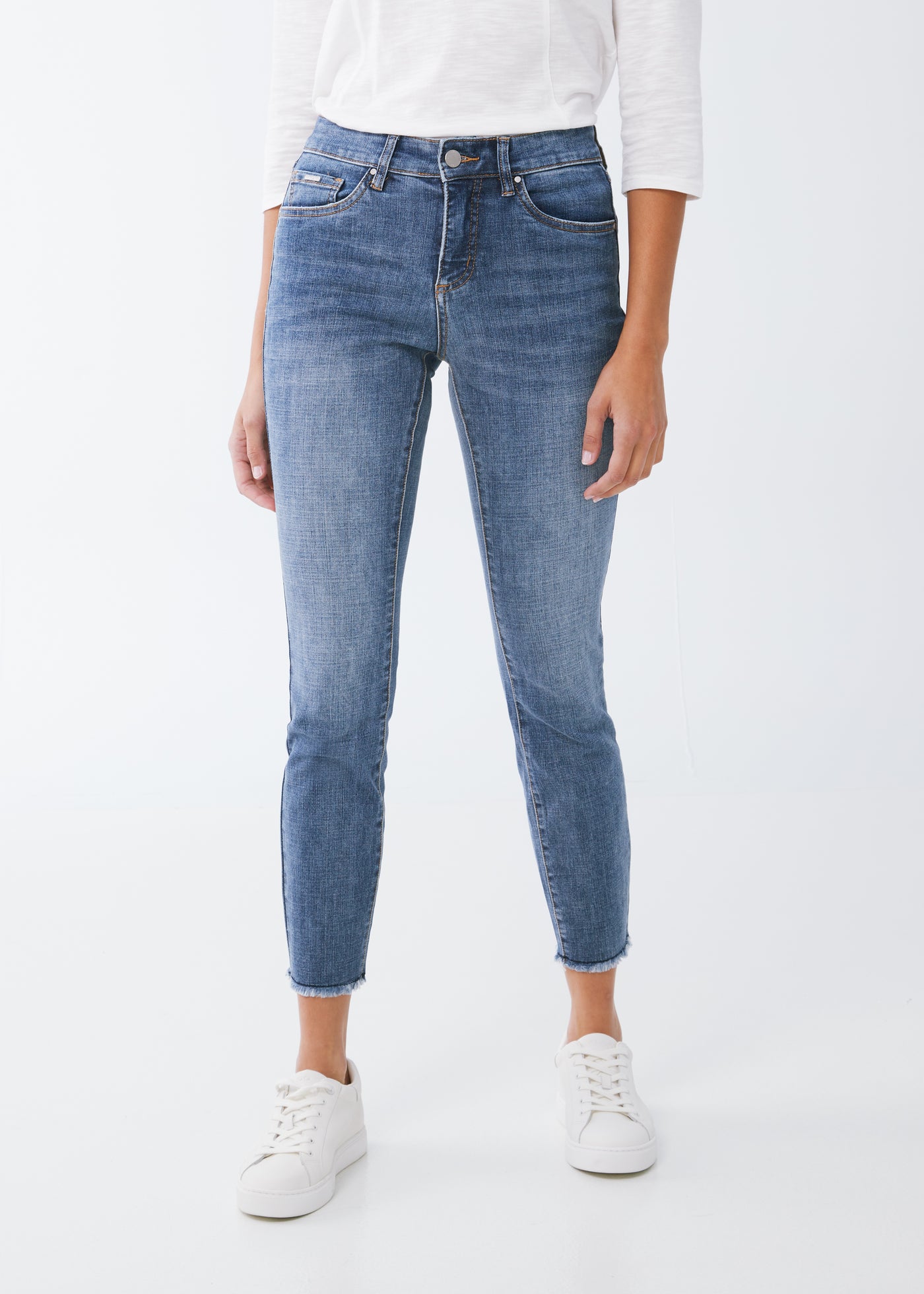 Christina Slim Ankle French Dressing Jeans