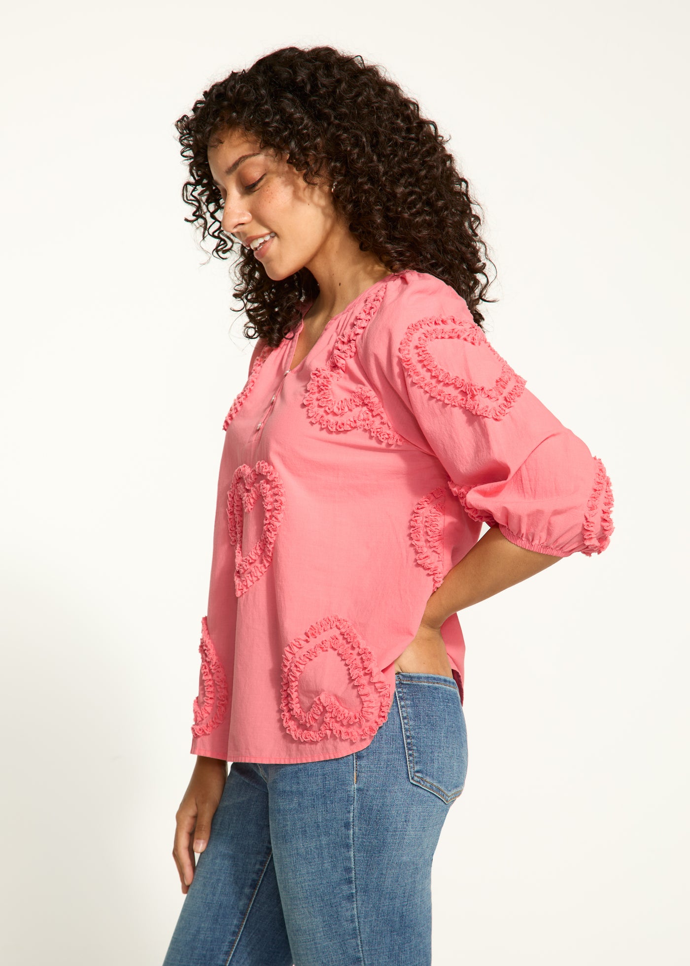 Embellished Cotton Blouse French Dressing Jeans