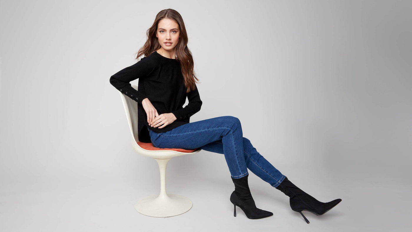 Knit Sweater With Lace-Up Cuffs - Dream Pants