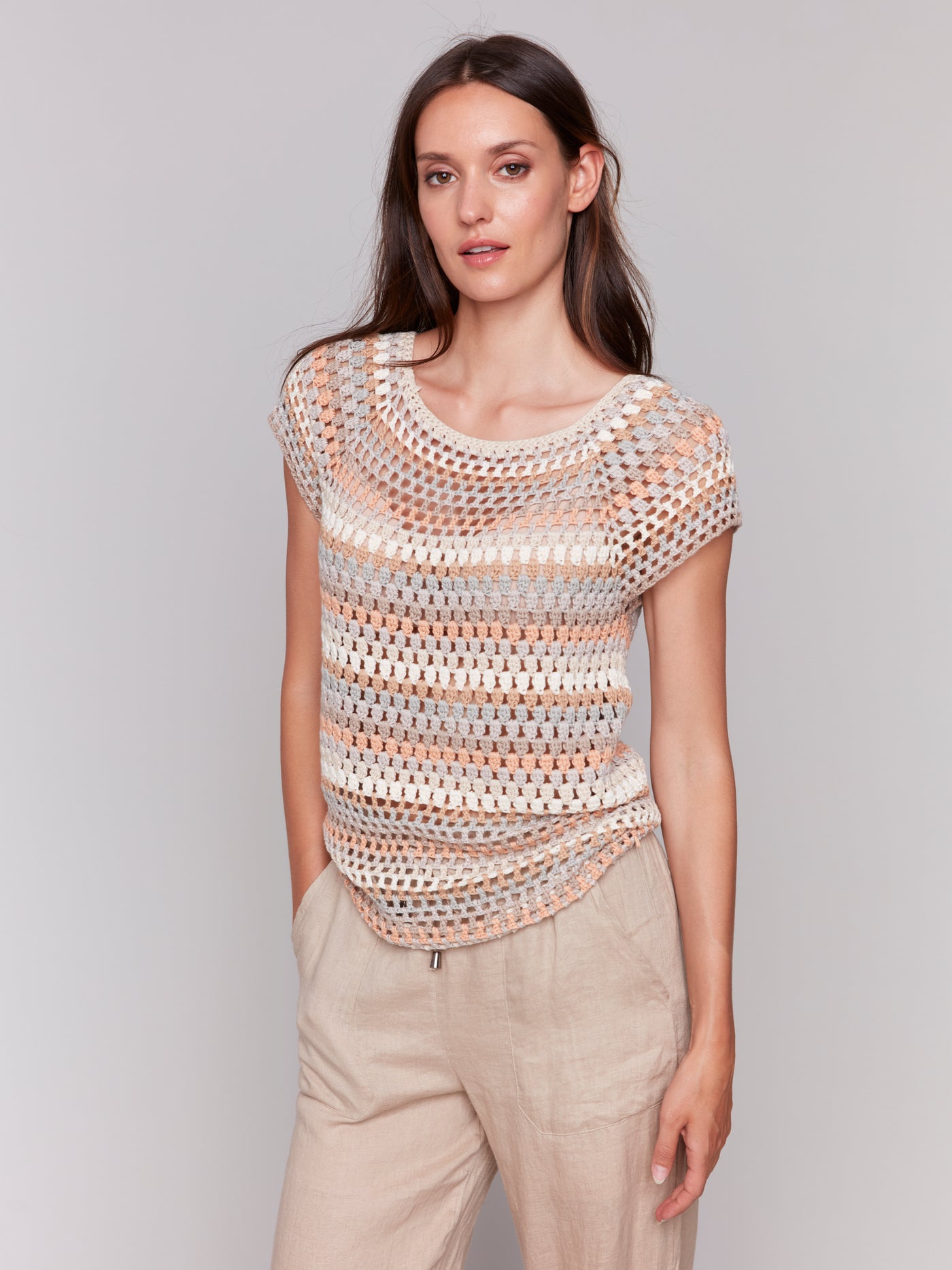 Crochet Cap Sleeve Top