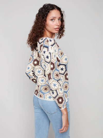 Crochet Boat Neck Top - Dream Pants