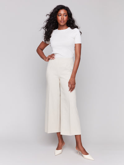 Cropped Wide Leg Pants