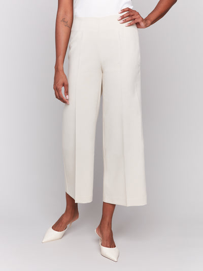 Cropped Wide Leg Pants